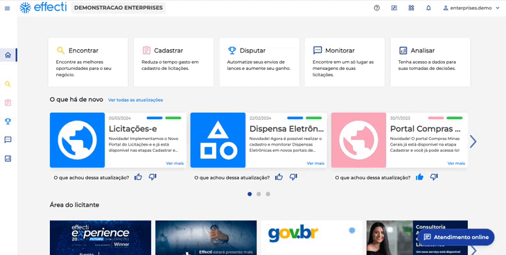 Dashboard cadastrar proposta