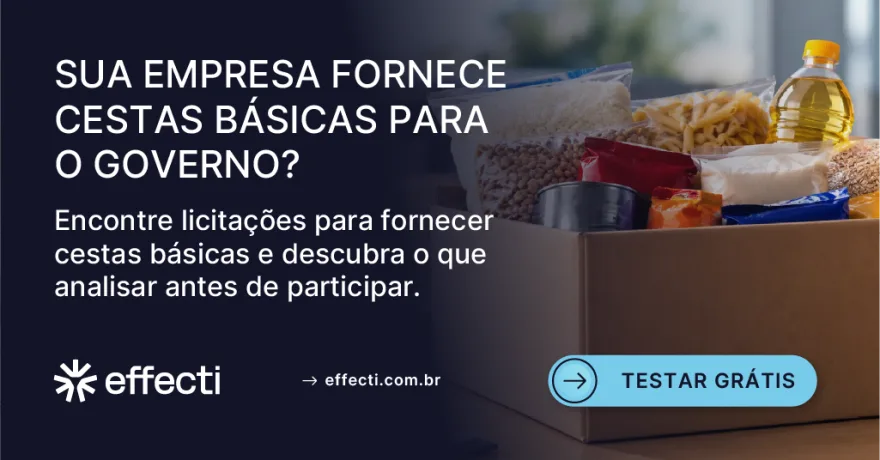 Licitação de cestas básicas: como vencer com margem?