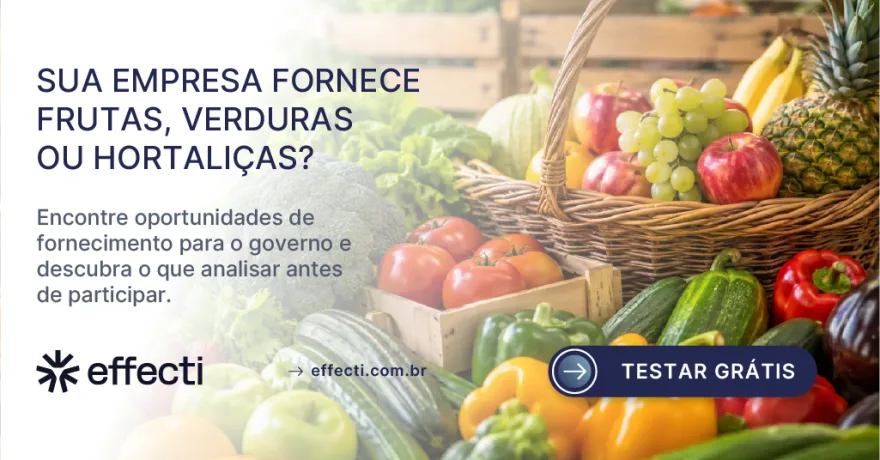 Licitação de hortifrutigranjeiros: guia para fornecer frutas, verduras, legumes e ovos