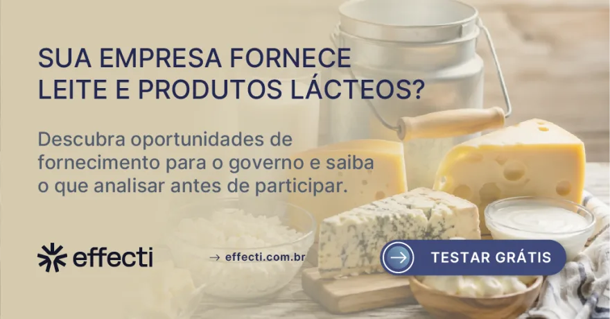 Licitação de leite e derivados: como fornecer ao governo?