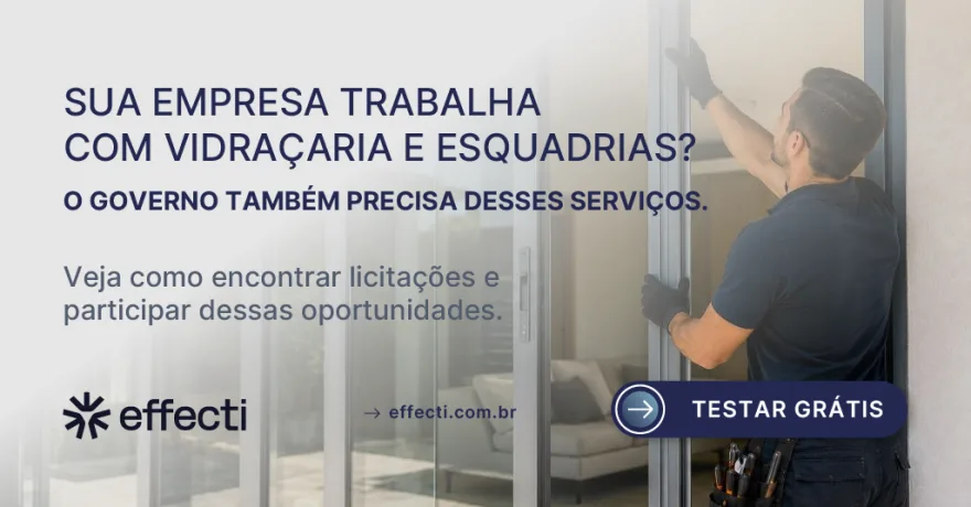 Licitação de vidraçaria e esquadrias: como vender ao governo?