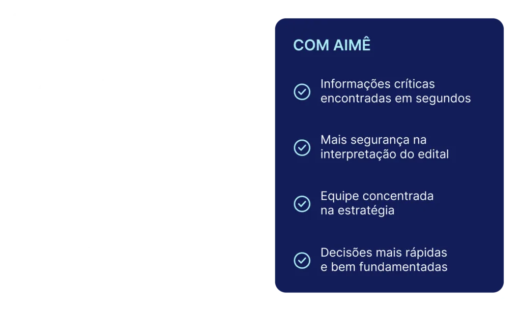 Resumo do edital organizado pela Aimê